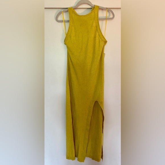 Anthropologie NWT Halter Dress Size M Color Miele - Picture 2 of 5